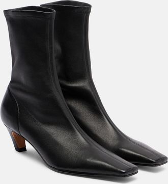 Khaite Arizona 50 leather ankle boots