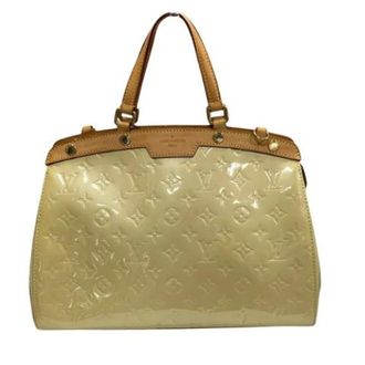 Louis Vuitton Pre-owned Shoulder Bags, female, Beige, Size: ONE SIZE Pre-owned Monogram Vernis Handbag