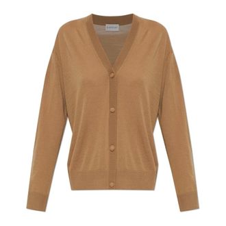 Moncler Truien & Vesten, Dames, Bruin, M, Wol, Wol Cardigan