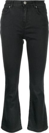 Pinko Wijde broek - Dames - Wijde Broeken - Zwart - W26 - Broeken