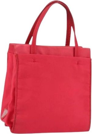 Prada Pre-owned Mini Bags, female, Red, Size: ONE SIZE Pre-owned Vintage Nylon Mini Bag