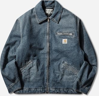 Carhartt Work in Progress Men s OG Detroit Jacket Blue (Grind Washed)