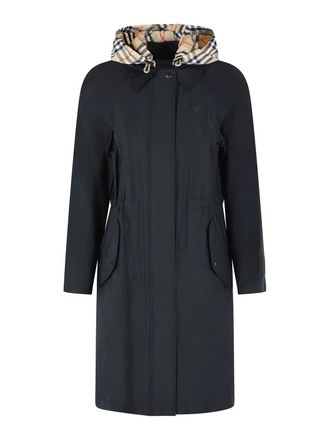 Burberry Newbury Black Polyamide Blend Parka