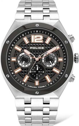 Police Watches, male, Gray, Size: ONE SIZE Stainless Steel Dress Watch with Classic Design