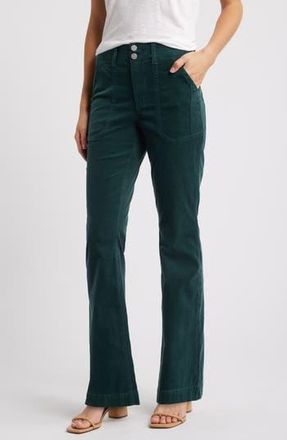 Wit & Wisdom Madison High Waist Bootcut Corduroy Pants in Dusty Spruce at Nordstrom Rack, Size 16