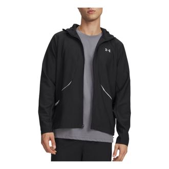 Under Armour Unstoppable Woven Jacket Black Silver Reflective 6014621-002
