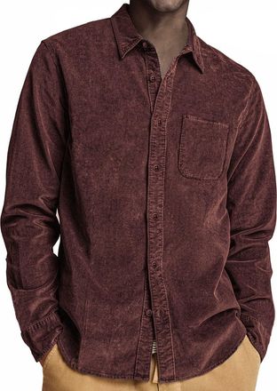 Generic Mens Shirts Long Sleeve Corduroy Shirt Jacket Dress T-Shirt with Pocket Formal Business Work Blouse Button Down Tops Camisetas De Algodon para Hombre(