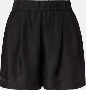 Asceno Shorts Zurich in twill di seta