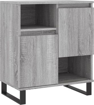 vidaXL Vidaxl - Aparador de madera contrachapada gris Sonoma 60x35x70 cm