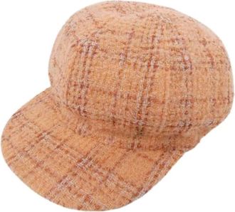Chanel Pre-owned 2D Code Cap - Dames - Vintage Accessoires - Oranje - ONE Size - Vintage