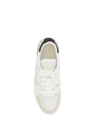 Axel Arigato Mens Sneakers Clay Off White-Dark Blue Trainers White/dark