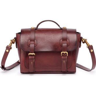 OLD TREND Ficus Leather Mini Satchel in Brown at Nordstrom Rack