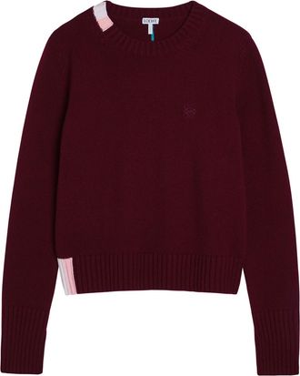 Loewe Cashmere-blend Jumper - Burgundy - S (UK8-10 / S)