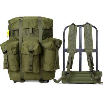 MT Military Alice Backpack Surplus Medium/Large Alice Pack Army Survival Combat Waterproof Bergen Tactical Rucksack with Frame