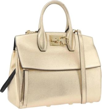 Ferragamo Pre-owned Handbags, female, Yellow, Size: ONE SIZE Pre-owned Hand Bag