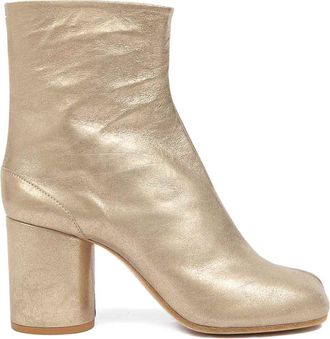 Maison Margiela Tabi Gold-Tone Ankle Boots