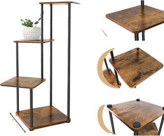 OEM Estanter&iacute;a Para Plantas, Dise&ntilde;o Multinivel, Estructura Met&aacute;lica Resistente, 4 Niveles