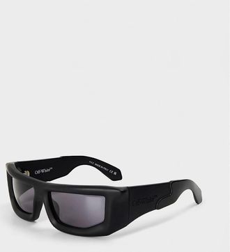 Off-white Mens Volcanite Square Full Rim Sunglasses - Black/Grey - Size: ONE size