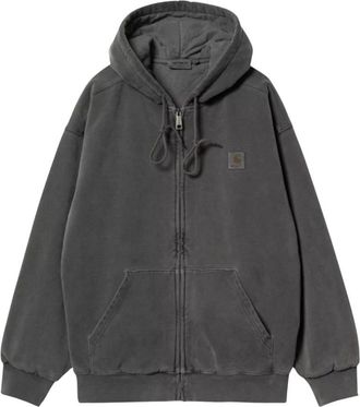 Carhartt Work in Progress Hoodies & sweatvesten, Heren, Grijs, S, Katoen, Hooded Vista Jacket
