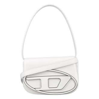 Diesel Leren tas met afneembare band - Dames - Schoudertassen - Wit - ONE Size - Tassen