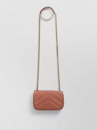 Saint Laurent loulou mini leather clutch bag