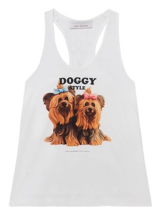 Stella McCartney Mouwloze tanktop met grafische print - Wit