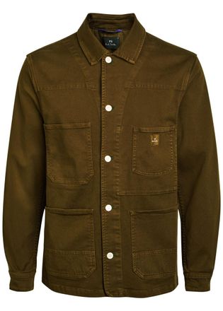 Paul Smith Chore Stretch-cotton Overshirt - Green - XL