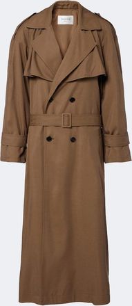 Saint Laurent Oversized double-breasted trench coat