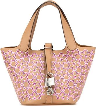 Herm&egrave;s Micro Swift Lucky Daisy Picotin Lock 14 handbag