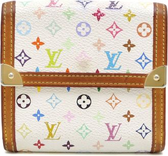 Louis Vuitton Monogram Multicolore Blanc Multi-Color Monogram Multicolore Wallet (Bi-Fold) (Pre-Owned)