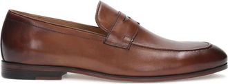 Kazar Heren klassieke bruin lederen loafers - Heren - Loafers - Bruin - 40 EU - Leer - Schoenen