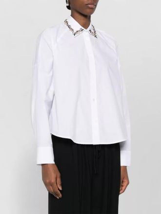 Ermanno Scervino top embellished collar floral detail design
