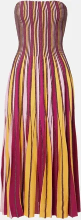 SIMKHAI Soleil striped midi dress