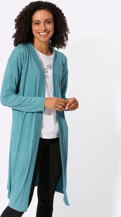 Casual Looks Shirtjacke CASUAL LOOKS Shirtjacke, Damen, Gr. 36, ozean, 95% Polyester, 5% Elasthan, unifarben, Shirts Shirtjacke