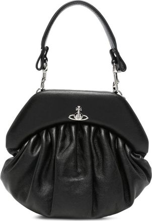 Vivienne Westwood Orb-plaque Ruched Tote Bag