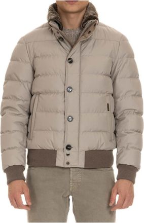 Moorer Beige Bomberjack Audenio-GF - Heren - Winterjassen - Beige - XL - Jassen