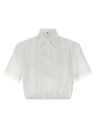 Ermanno Scervino White Cotton Womens Blouse