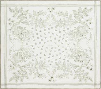 Loro Piana Daisy Bandana-Print Wool Foulard Scarf