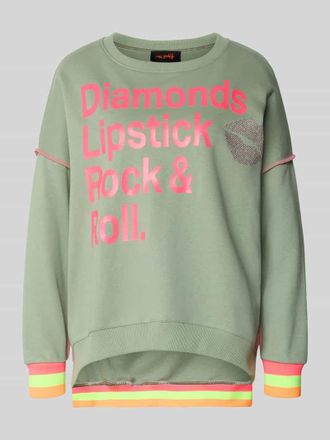 Miss Goodlife Oversized Sweatshirt mit gerippten Abschl&uuml;ssen in Lind, Gr&ouml;&szlig;e XL