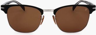 David Beckham Clubmaster Sunglasses with Orange Lenses size Unica