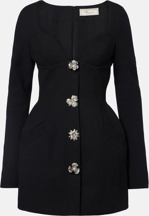 Blumarine Embellished crepe minidress