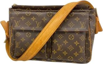 Louis Vuitton Pre-owned Cross Body Bags, female, Brown, Size: ONE SIZE Pre-owned Vintage Monogram Shoulder Bag