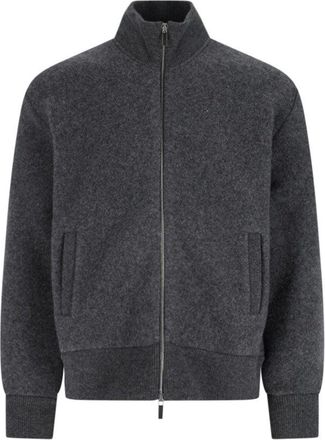 Thom Browne Wool Zip Jacket - Grey
