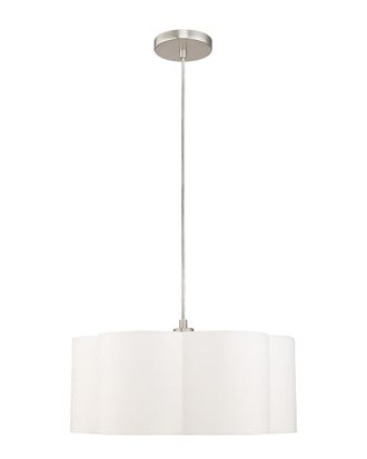 Livex Lighting Livex Chelsea 1 Lt Brushed Nickel Pendant