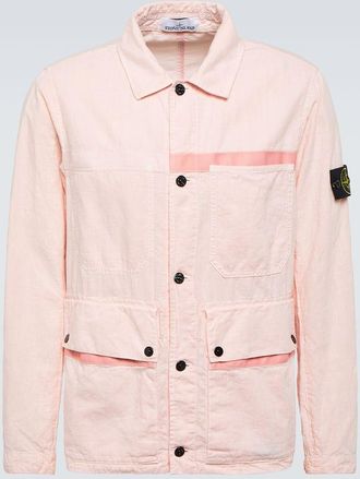 Stone Island Compass linen-blend jacket
