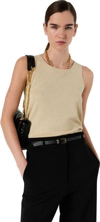 Gerard Darel Luana Round Neck Knit Vest in Mustard at Nordstrom, Size Medium