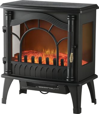 OEM Chimenea El&eacute;ctrica 1000w/2000w Con Temperatura Ajustable Protecci&oacute;n Contra Sobrecalentamiento 55x31x58 Cm Negro