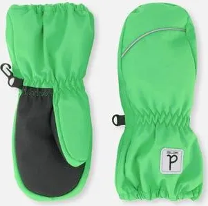 Deux par Deux Boy Play Waterproof Rubberized Palm Winter Mittens in Vibrant Green at Nordstrom, Size 12-24M