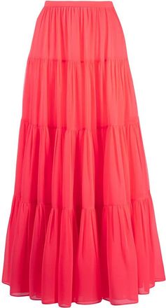 Valentino Garavani Long Tiered Skirt