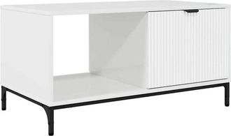 vidaXL Coffee Table High gloss white 90 x 49 x 46 cm Engineered wood vidaXL